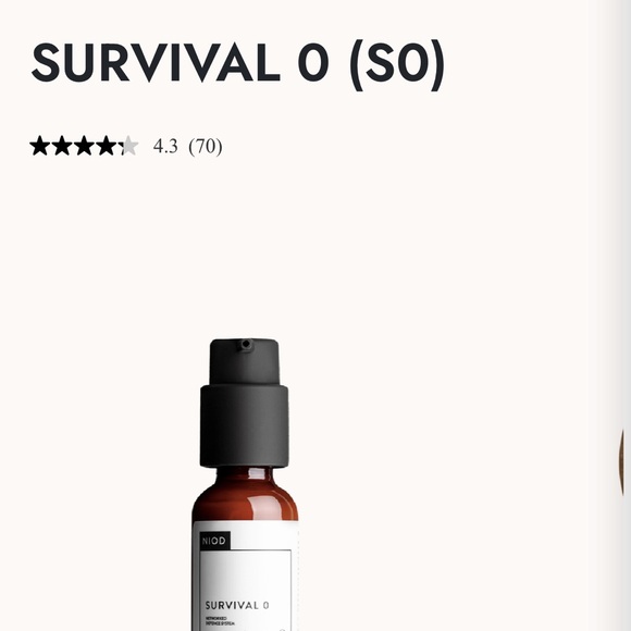 Niod Survival Zero antioxidant serum cream. - Picture 2 of 4
